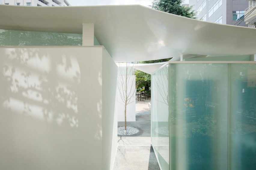 Public toilet in Tokyo's Ebisu East Park by Fumihiko Maki
