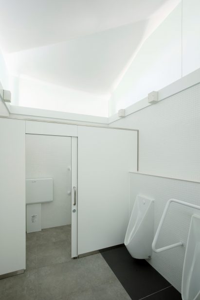 Public toilet in Tokyo's Ebisu East Park by Fumihiko Maki