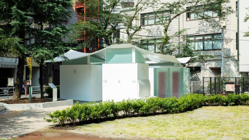 Public toilet in Tokyo's Ebisu East Park by Fumihiko Maki