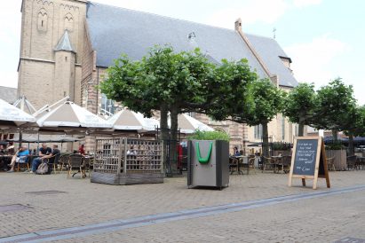 GreenPee sustainable urinal planter in Amsterdam
