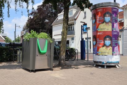 GreenPee sustainable urinal planter