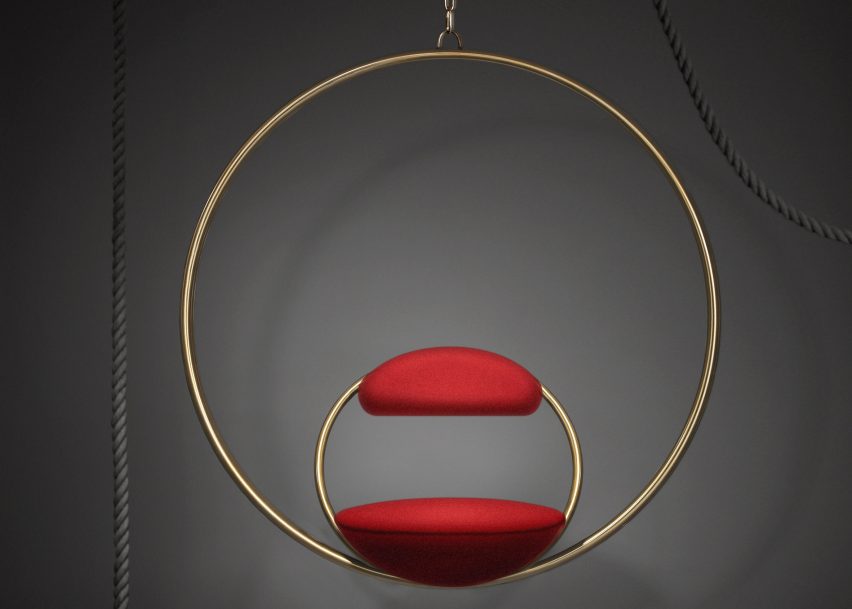 Hanging Hoop Chair by Lee Broom