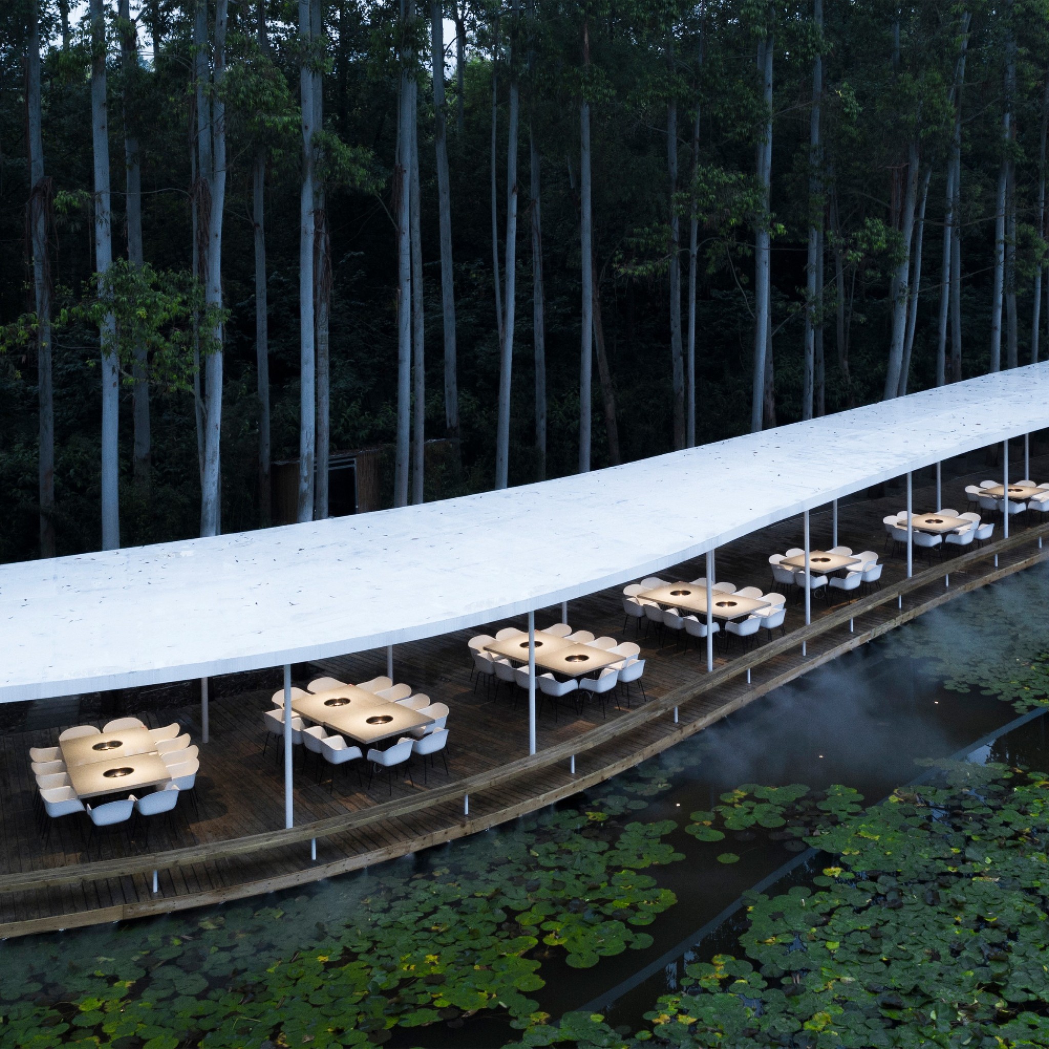 Garden Hotpot Restaurant by MUDA Architects