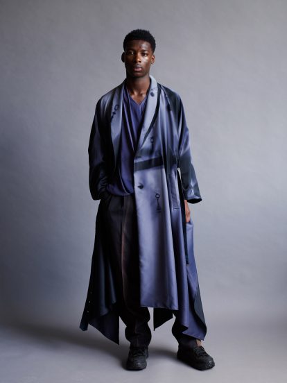 Jiyong Kim bleaches reclaimed textiles through months-long sun exposure