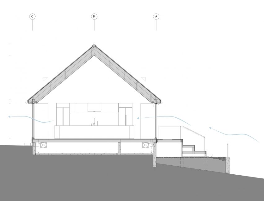 Ledge House by Desai Chia Architecture Section