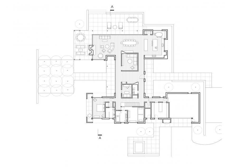 Lone Pine Residence by CLB Architects Ground Floor Plan