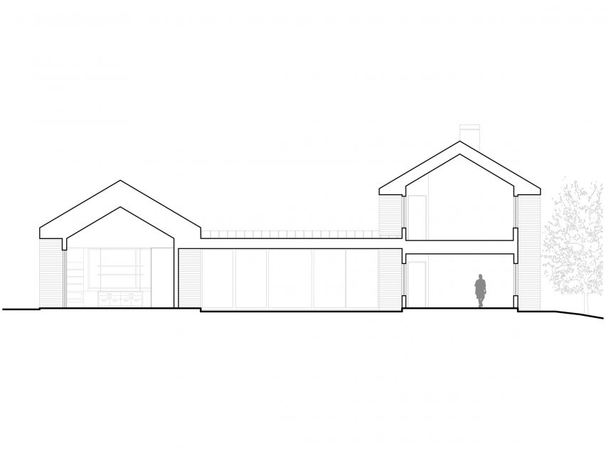 Lone Pine Residence by CLB Architects Section