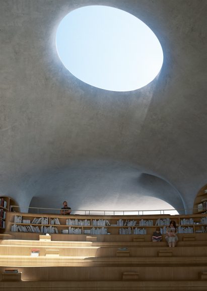 Wormhole Library overlooking the South China Sea in Haikou by MAD architects