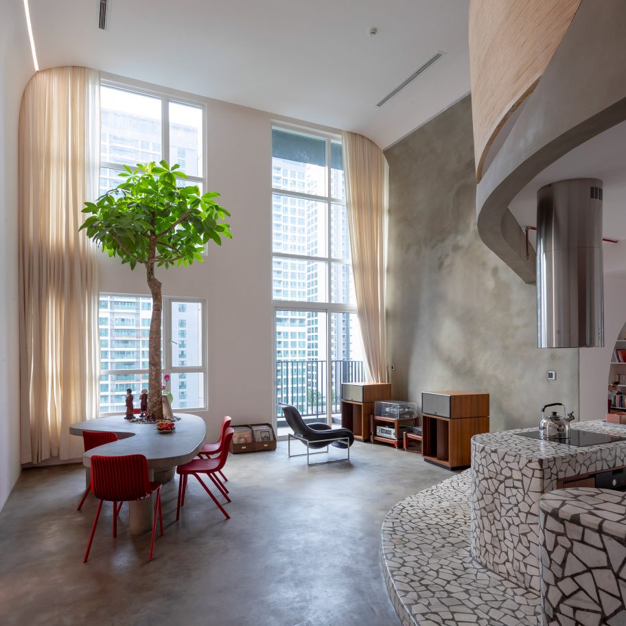 Mài Apartment in Vietnam designed by Whale Design Lab