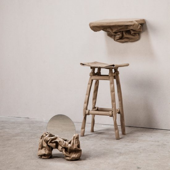 Ying Chang builds furniture out of paper for Malleable State collection