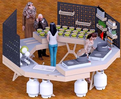 Migrant Living/Nomadic Domesticities kitchen design project by Soup International