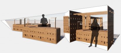 Migrant Living/Nomadic Domesticities kitchen design project by Soup International