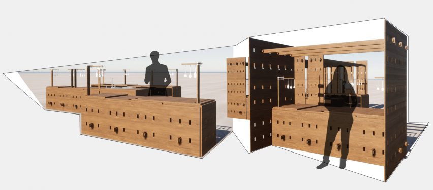 Migrant Living/Nomadic Domesticities kitchen design project by Soup International