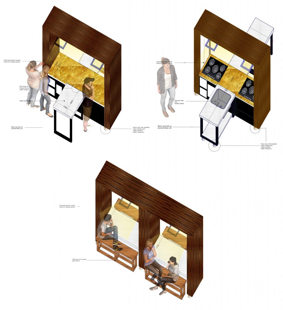 Migrant Living/Nomadic Domesticities kitchen design project by Soup International