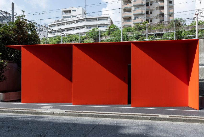 Triangle toilet in Shibuya, Tokyo, Japan by Nao Tamura