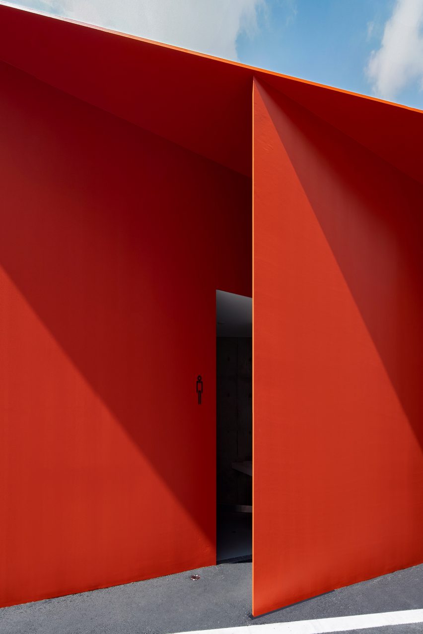 Triangle toilet in Shibuya, Tokyo, Japan by Nao Tamura