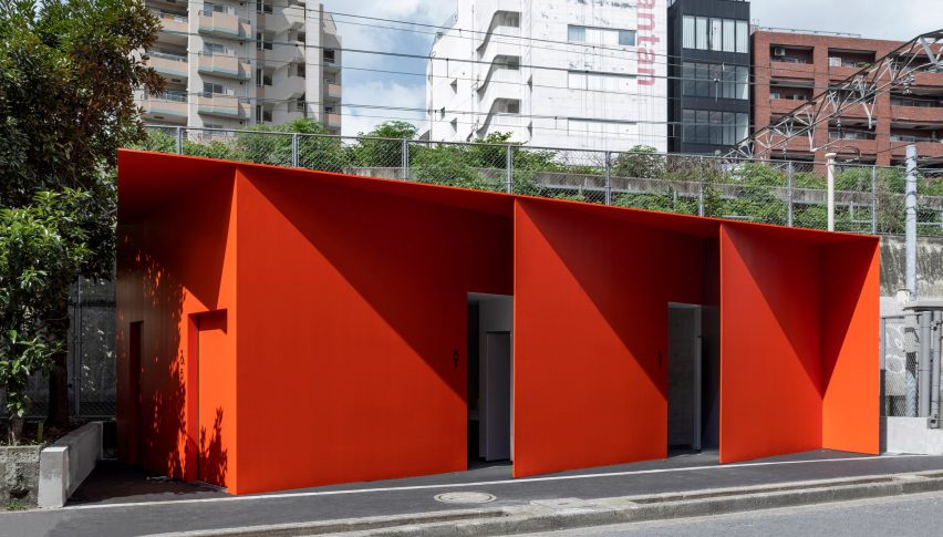 Triangle toilet in Shibuya, Tokyo, Japan by Nao Tamura