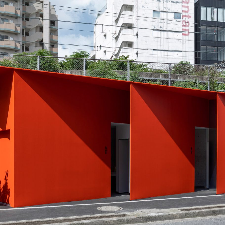 Triangle toilet in Shibuya, Tokyo, Japan by Nao Tamura