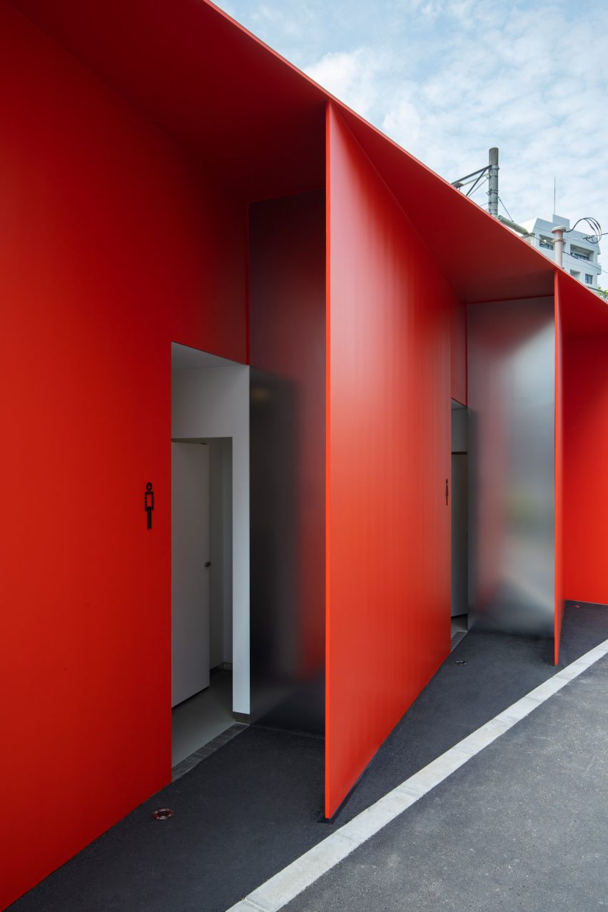 Triangle toilet in Shibuya, Tokyo, Japan by Nao Tamura