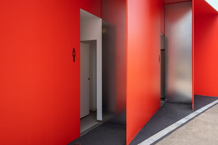 Triangle toilet in Shibuya, Tokyo, Japan by Nao Tamura