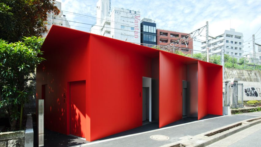Triangle toilet in Shibuya, Tokyo, Japan by Nao Tamura