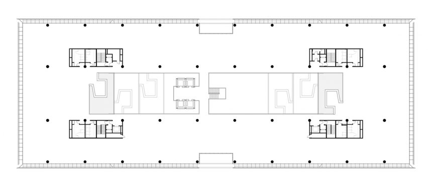 Natura Headquarters by Dal Pian Arquitetos Third Floor Plan