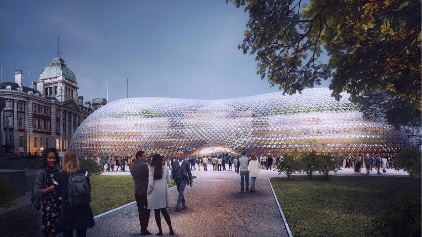 Demountable parliament plan as replacement for Palace of Westminster by Norman Foster 