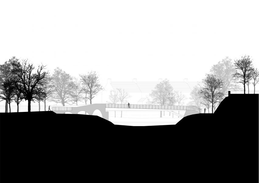 Cavanagh Bridge at University College Cork by O'Donnell + Tuomey