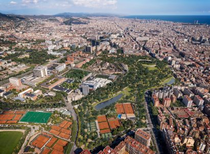 Nou Parc park at Nou Camp stadium in Barcelona by ON-A Architecture