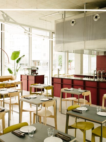Remi restaurant in Berlin designed by Ester Bruzkus Architekten