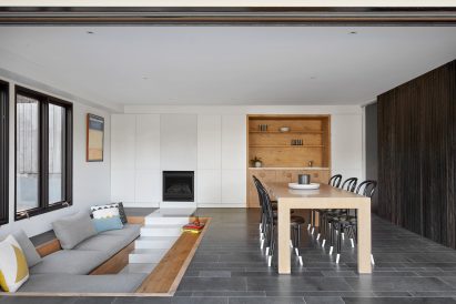 Sunken sofa by Simon Pole and Annabel Dundas