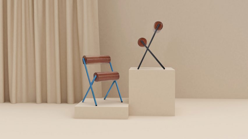 MUT Design creates sculptural Roll chairs for Sancal