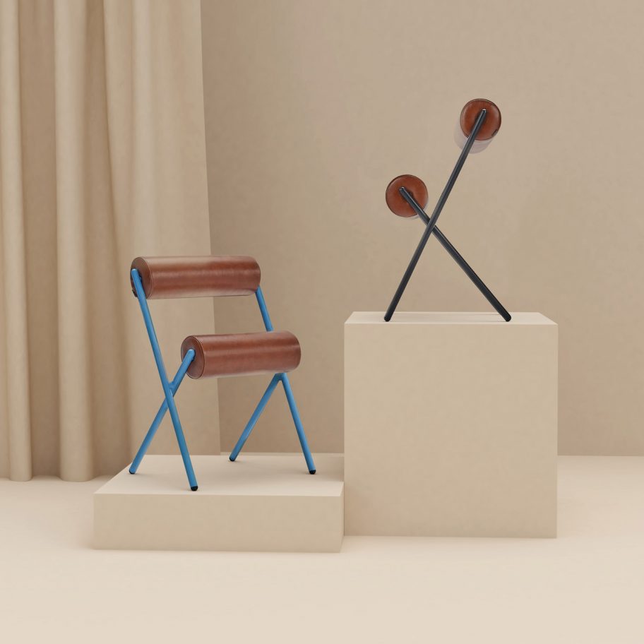 MUT Design creates sculptural Roll chairs for Sancal