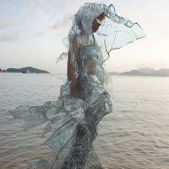 Scarlett Yang creates dress from biomaterials that can decompose in hours