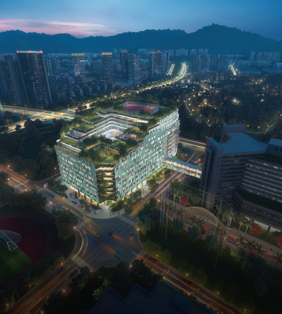 Shenzhen Children's Hospital and Science and Education Building by B+H Architects for China