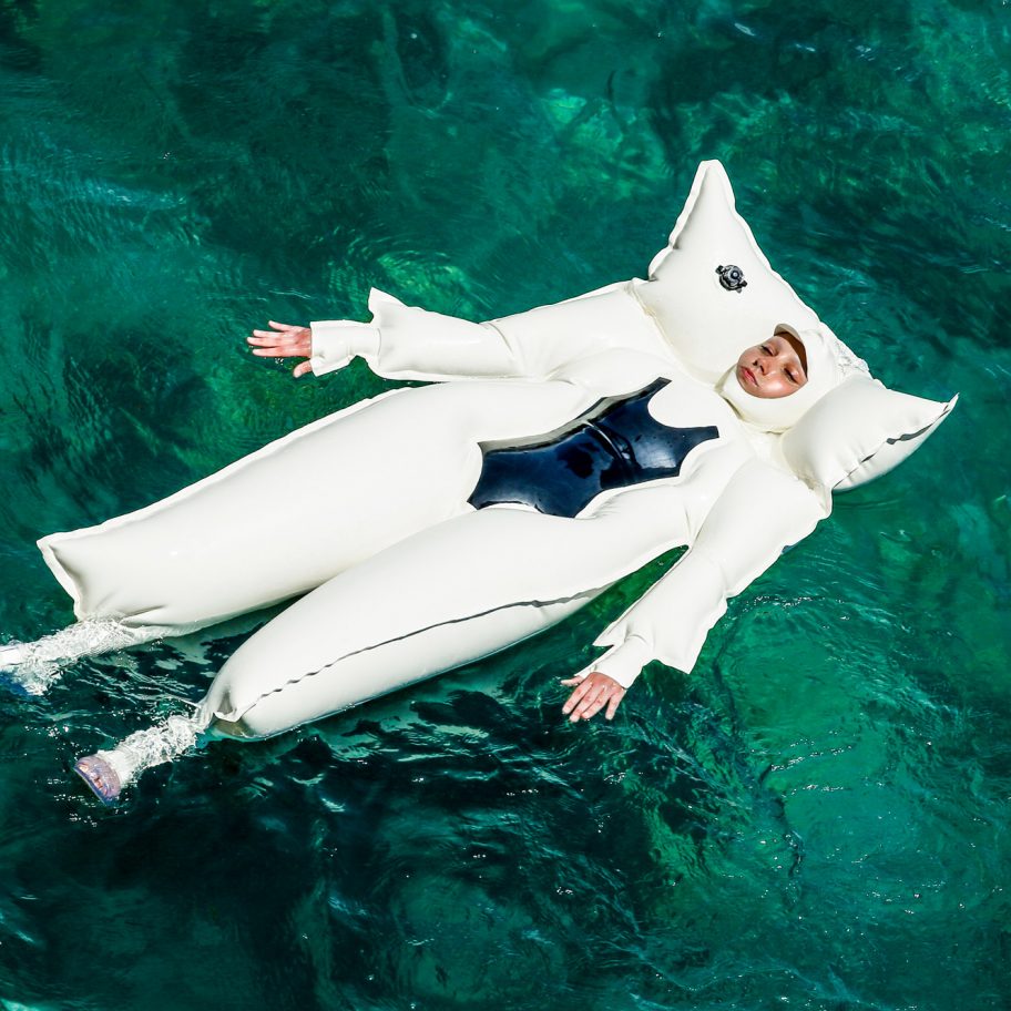 SiiGii designs wearable inflatable latex float for people with sun allergy