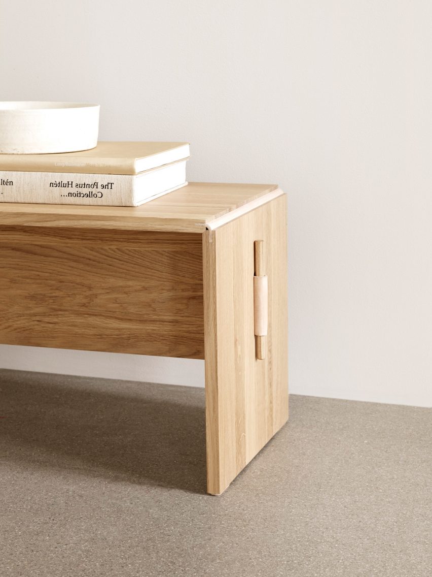 Cecilie Manz's flat-pack Plint table for Takt is made up of two parts