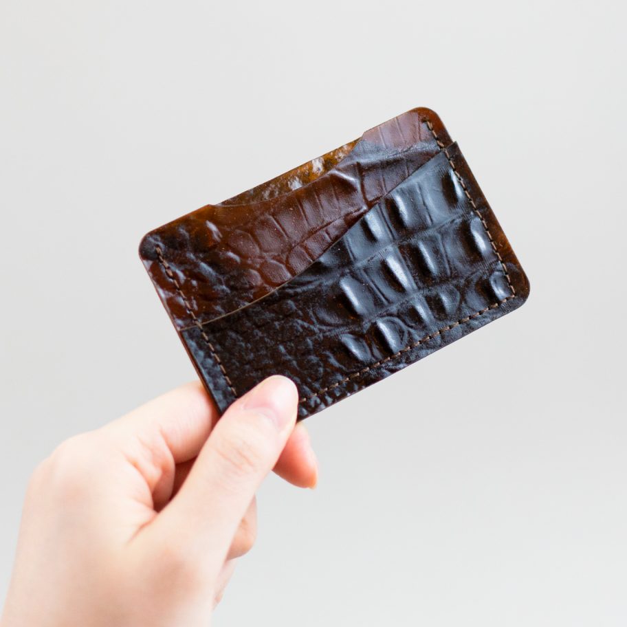 Tômtex is a leather alternative made from waste seafood shells and coffee
