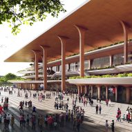 Xi'an International Football Centre stadium proposal by Zaha Hadid Architects in China