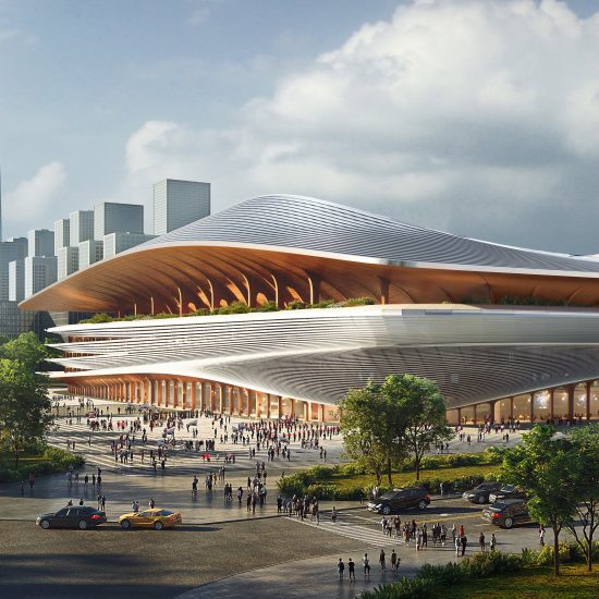 Xi'an International Football Centre stadium proposal by Zaha Hadid Architects in China