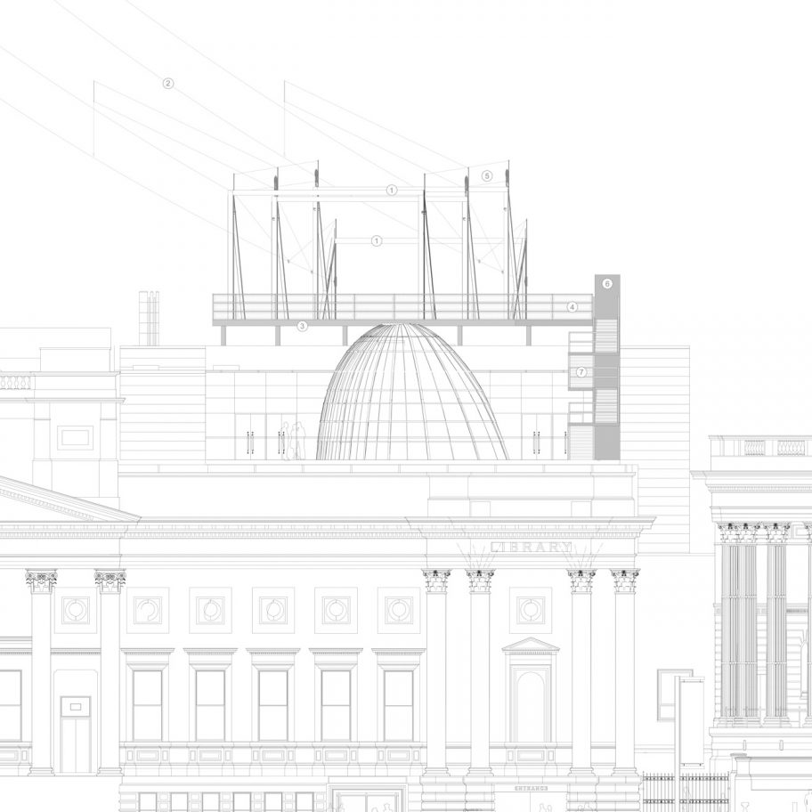 Zip wire in Liverpool by DK Architects