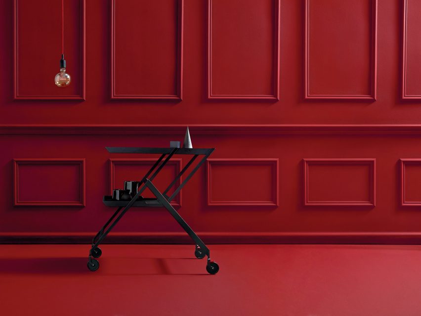 Plico folding trolley and desk by Richard Sapper, reissued by Alessi
