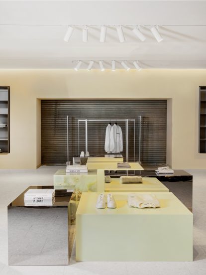 Menswear department in Alsterhaus, Hamburg designed by Norm Architects