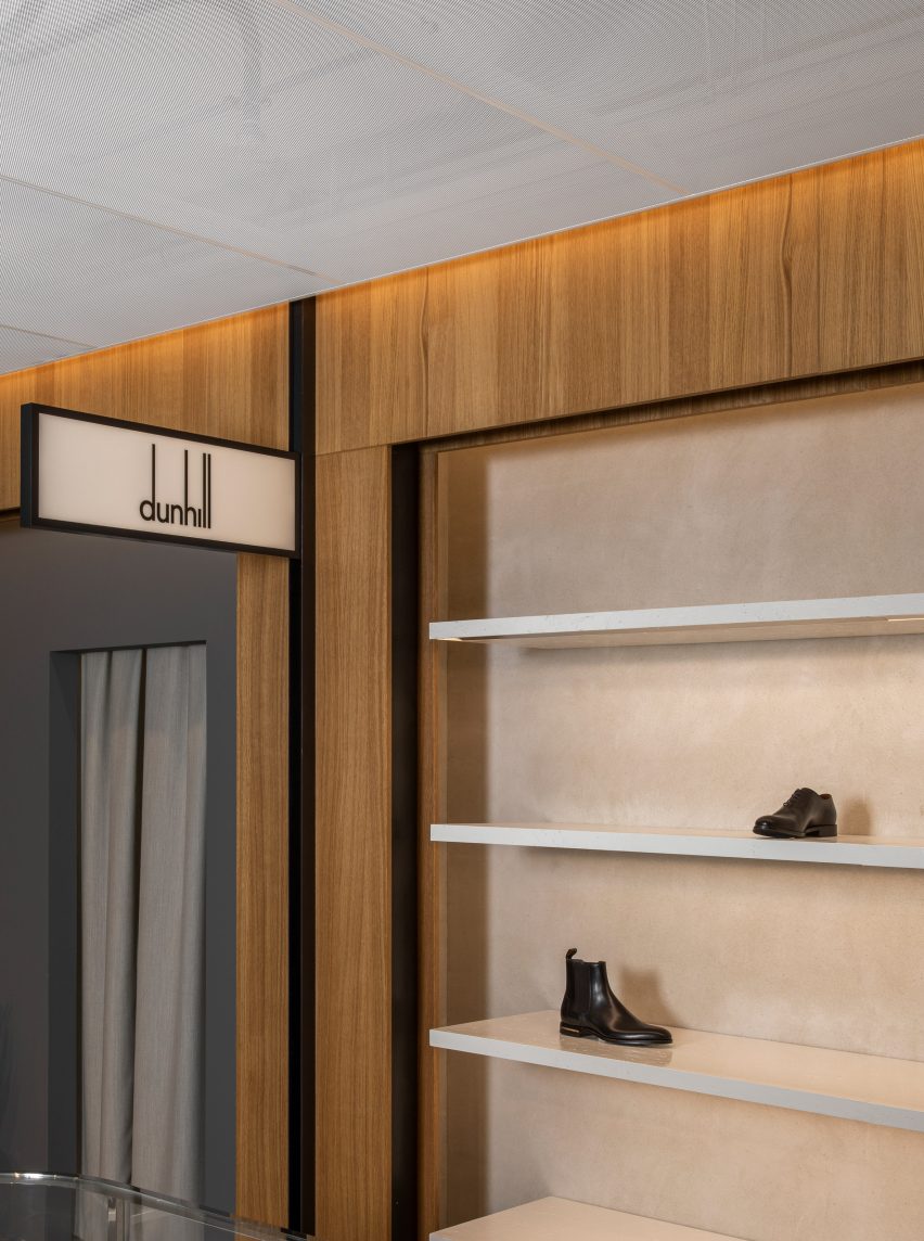 Menswear department in Alsterhaus, Hamburg designed by Norm Architects
