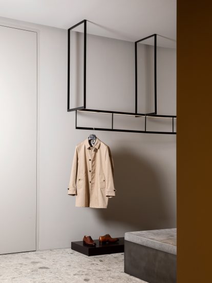 Menswear department in Alsterhaus, Hamburg designed by Norm Architects