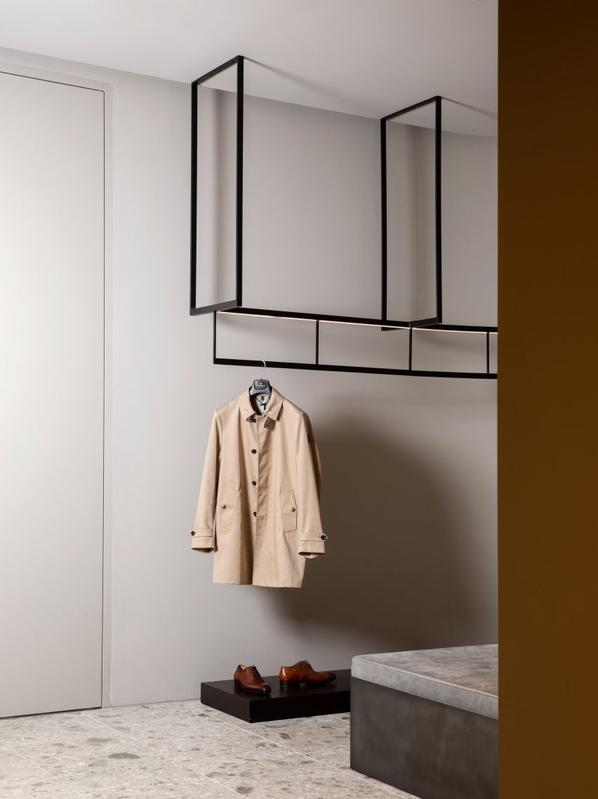 Menswear department in Alsterhaus, Hamburg designed by Norm Architects