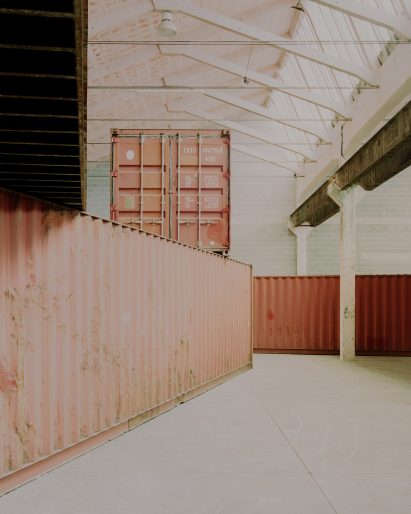 Shipping container installation