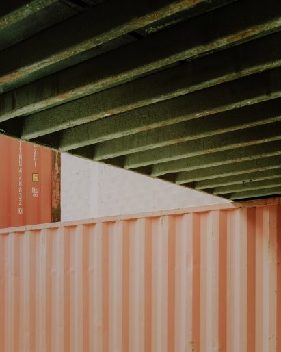 Space within a space shipping container installation