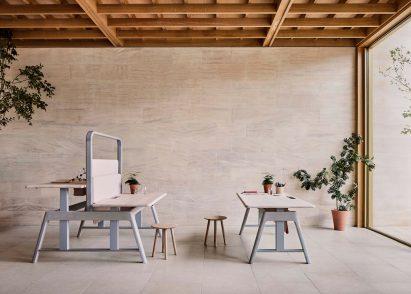 Desks from the Sage collection by Benchmark