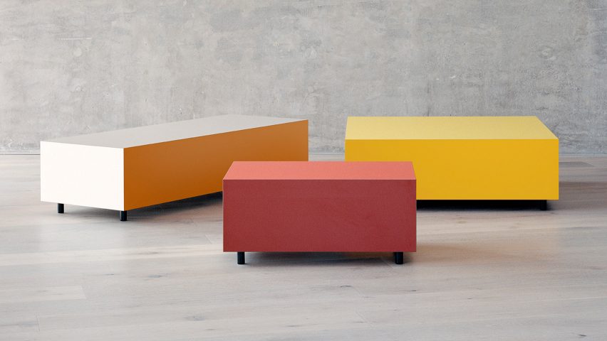 Bloc side tables by Pauline Deltour for Established & Sons